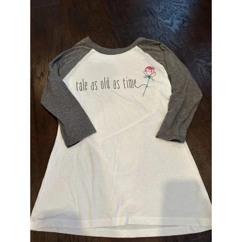 Disney Parks Women's 'Tale as Old as Time' Beauty Beast Rose Tee #30‎